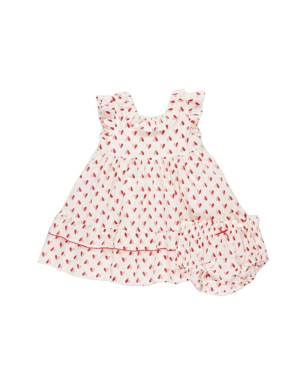 NEW PINK CHICKEN girls judith dress set in paper hearts